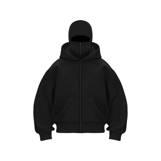 Fleece-lined Double Hooded Sweater