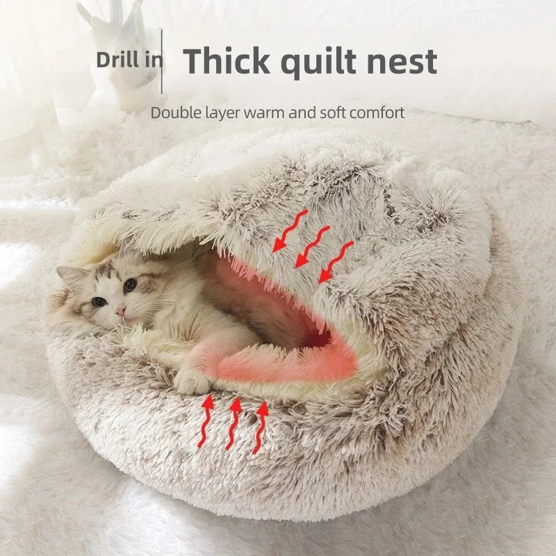 Shell cat nest